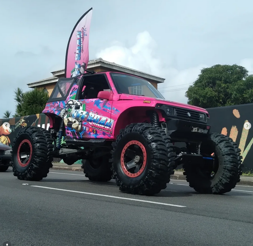 Offroad Junkies 246 Barbados St Lucia flags